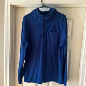 NWOT Banana Republic Moisure Wicking Men’s Long Sleeve Hoodie 1/4 Zip Size LARGE